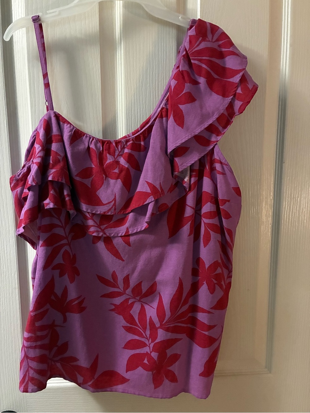 Old Navy Purple and Red Floral Tank Top